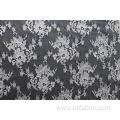 Nylon Polyester Flower Pattern Lace Fabric